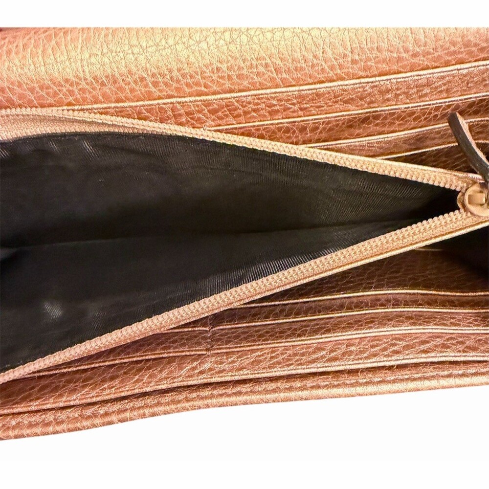 Gucci Soho Continental Wallet Pink Metallic - Picture 5 of 6